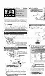 Shimano BL-TY21 Instructions de service