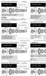 Shimano CS-7800 Technische Serviceanleitung