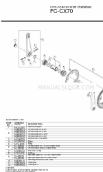 Shimano FC-CX50 Instruções de serviço técnico