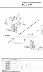 Shimano FD-CX70 Instruções de serviço técnico