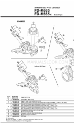 Shimano FD-M665 Technical Service Instructions