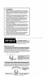 Shimano HP-NX10 Service Instructions