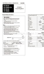 Shimano ST-5500-CA Service Instructions Manual