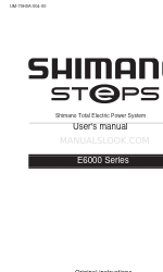 Shimano E6000 Series Podręcznik użytkownika