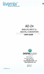 Digital Audio Labs LIVEMIX AD-24 Manuale d'uso