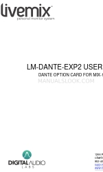 Digital Audio Labs livemix LM-DANTE-EXP2 Panduan Pengguna