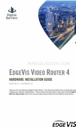 Digital Barriers EDGEVIS VIDEO ROUTER 4 ハードウェア・インストール・マニュアル