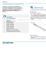 Crestron CP4-R Краткое руководство по эксплуатации