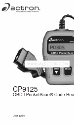 Actron OBD II PocketScan Code Reader CP9125 Panduan Pengguna