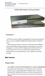 Digital China Networks DCRS-5200 Series Specyfikacje