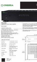 CRESZA PA1250 소유자 매뉴얼