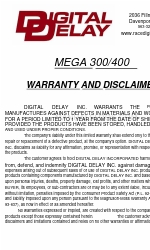 DIGITAL DELAY Mega 300 Petunjuk Manual