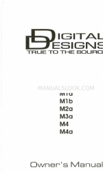 Digital Design M1B Manuale d'uso