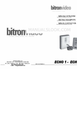 Bitron Video ECHO 1 Instruction Manual