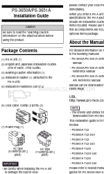 Digital Electronics PS3650A-T42 Installationshandbuch