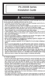 Digital Electronics Corporation PS-2000B Series Manual de instalación