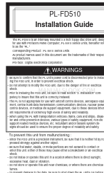 Digital Electronics Corporation PL-FD510 설치 매뉴얼