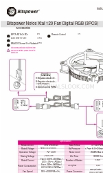 Bitspower Notos Xtal 120 Fan Digital RGB Instruction Manual