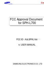 Samsung A3LSPHL700 User Manual