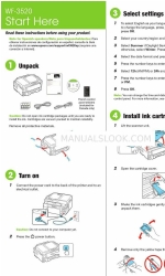 Epson WorkForce WF-3520 Start Here