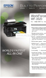 Epson WorkForce WF-3520 Specifiche tecniche