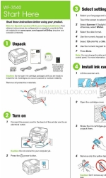 Epson WorkForce WF-3540 Instructions