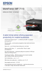 Epson WorkForce WF-7110 Fiche technique