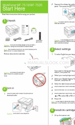 Epson WorkForce WF-7510 Instruções de configuração rápida