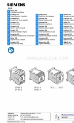 Siemens 3RT2.1.-4 Оригінальна інструкція з експлуатації