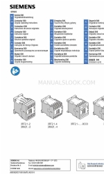 Siemens 3RT2.1.-4 Оригінальна інструкція з експлуатації