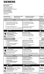 Siemens 3RV1 Series Instrukcja obsługi