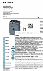 Siemens 3VA1225 - 1AA.2 Panduan Petunjuk Pengoperasian