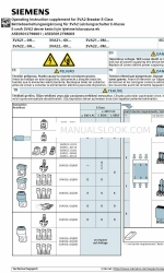 Siemens 3VA21-0H Series Instruções de utilização