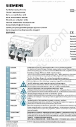 Siemens 3VA9-0JB1 Series Instrukcja obsługi