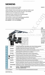 Siemens 3VA911 0KPIO Series Operating Instructions