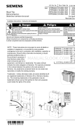 Siemens 3VL9800-1SC01 Instruções de instalação