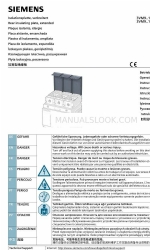 Siemens 3VM9 1- 0WJ .0 Series Инструкция по эксплуатации