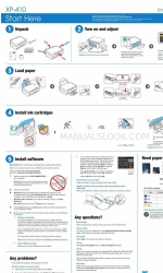 Epson XP-410 Начните здесь