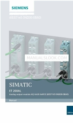 Siemens SIMATIC ET 200AL Manuel