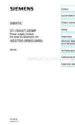 Siemens simatic ET 200MP Handmatig