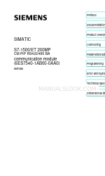 Siemens simatic ET 200MP Handmatig