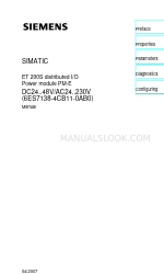 Siemens SIMATIC ET 200S 取扱説明書