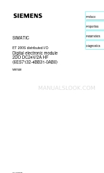 Siemens SIMATIC ET 200S マニュアル