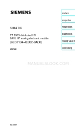 Siemens SIMATIC ET 200S ユーザーマニュアル