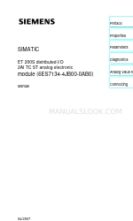 Siemens SIMATIC ET 200S マニュアル