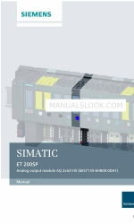 Siemens SIMATIC ET 200SP Manuel