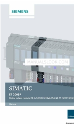 Siemens SIMATIC ET 200SP Manuel