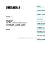 Siemens SIMATIC ET 200SP Manuel