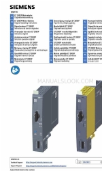 Siemens SIMATIC ET 200SP Orijinal Kullanım Talimatları