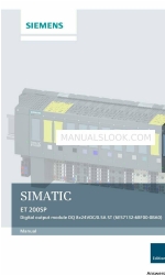 Siemens SIMATIC ET 200SP Manuel